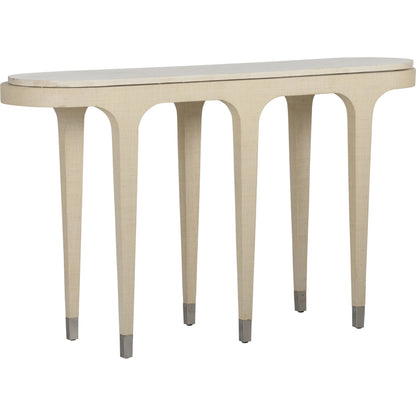 Juno Beach Console Table by Wildwood in white, cream and cream, natural white. Made from unique in a transitional style.