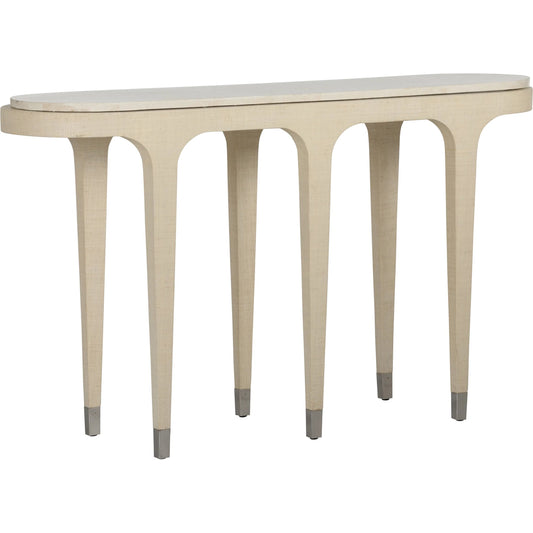 Juno Beach Console Table by Wildwood in white, cream. Made from unique in a unique style.
