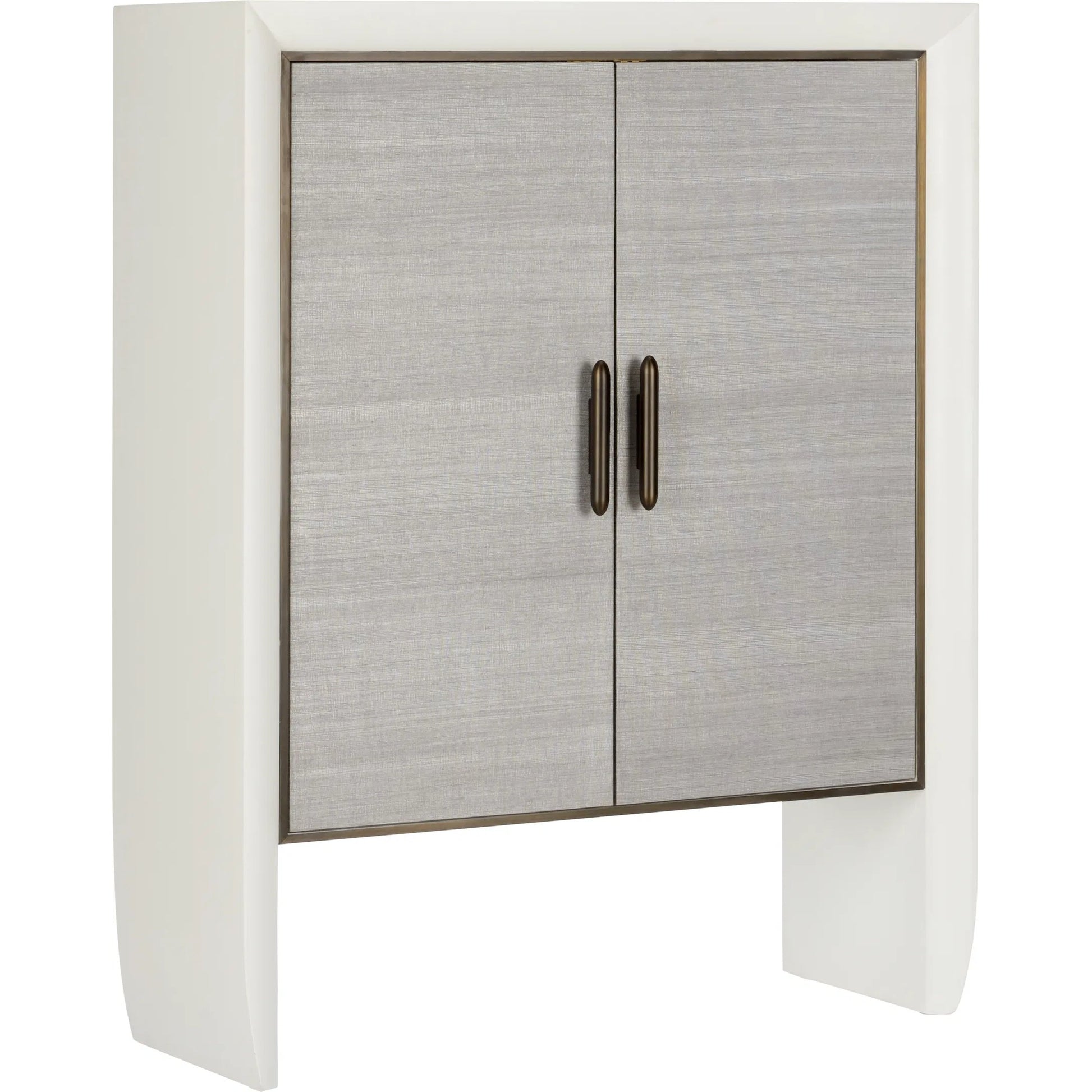Zep Cabinet by Wildwood in white, cream, gray and white, gray. Made from unique in a transitional style.