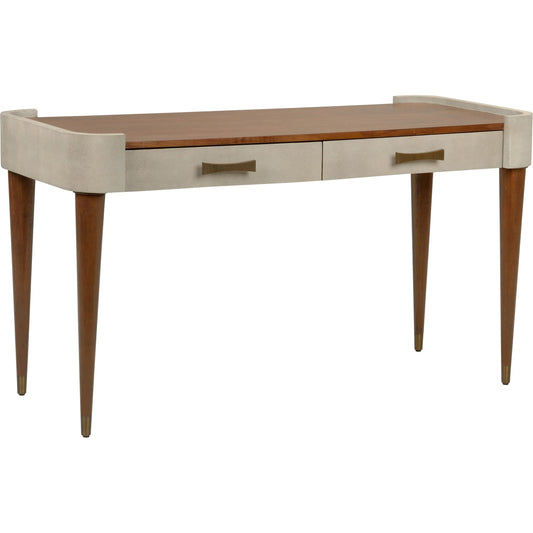 Frances Writing Desk by Wildwood in gray, brown. Made from unique in a unique style.