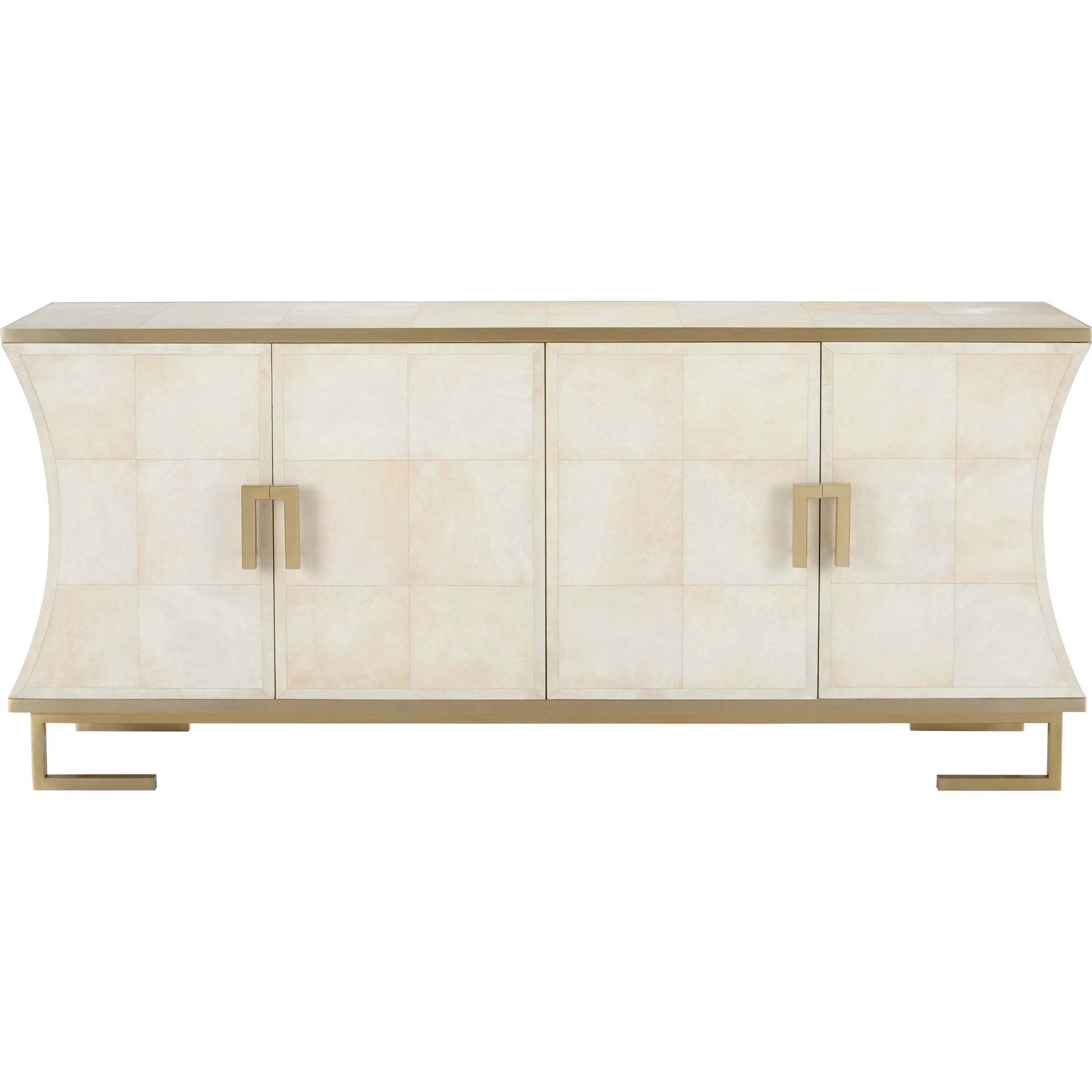 Mikami Cabinet by Wildwood in white, cream and cream. Made from unique in a transitional style.