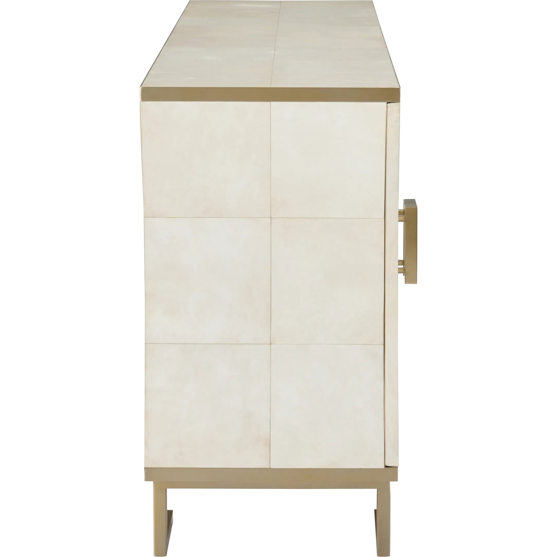 Mikami Cabinet by Wildwood in white, cream and cream. Made from unique in a transitional style.