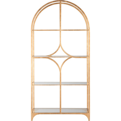 Atwood Etagere by Wildwood in gold leaf. Made from unique in a unique style.