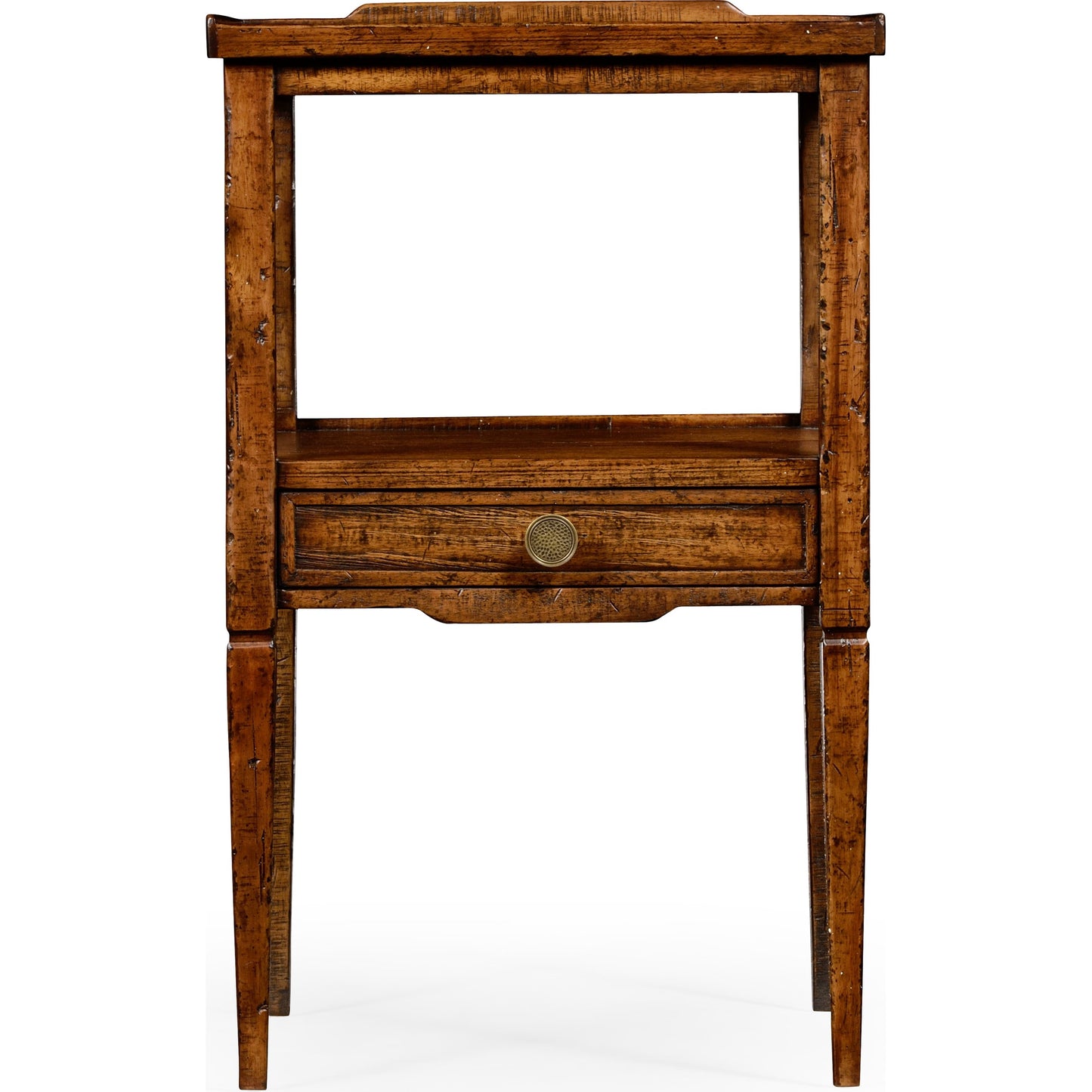 003 SR-846281 | Additional Silo | Casual Accents Country Walnut Square End Table by Jonathan Charles in brown and country farmhouse walnut. Made from acacia in a traditional style.