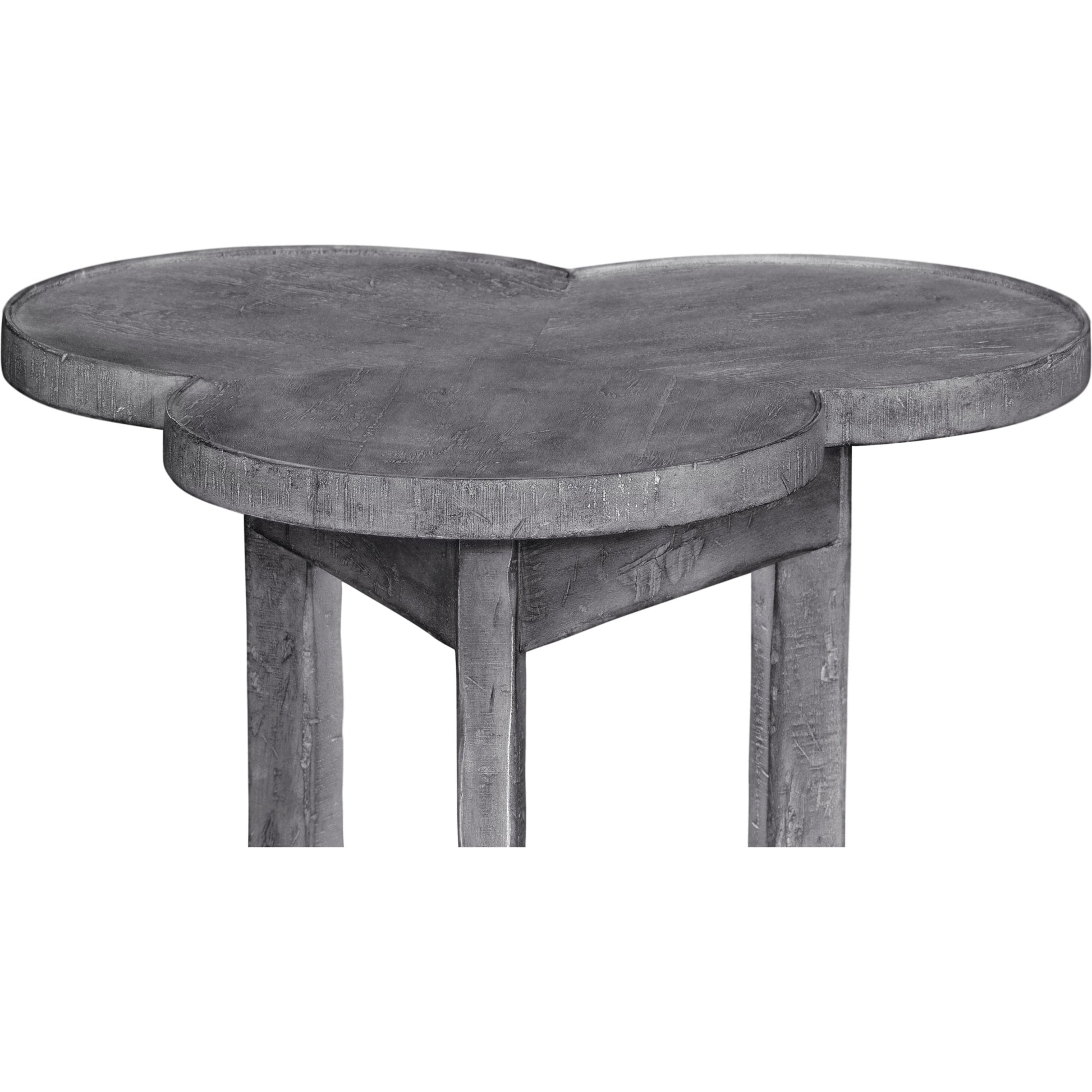 Casual Accents Country Walnut Trefoil Side Table by Jonathan Charles in brown and country farmhouse walnut. Made from acacia in a cottage & farmhouse style.