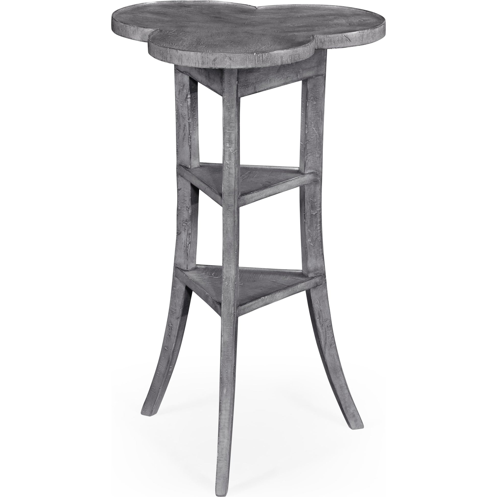 Casual Accents Country Walnut Trefoil Side Table by Jonathan Charles in brown and country farmhouse walnut. Made from acacia in a cottage & farmhouse style.