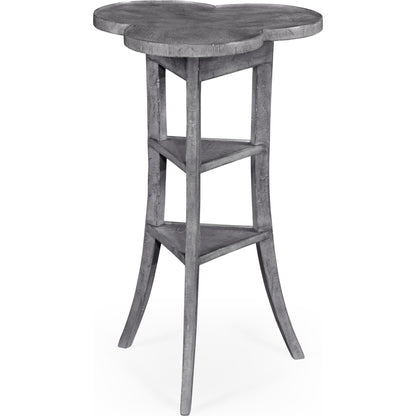 Casual Accents Country Walnut Trefoil Side Table by Jonathan Charles in brown and country farmhouse walnut. Made from acacia in a cottage & farmhouse style.