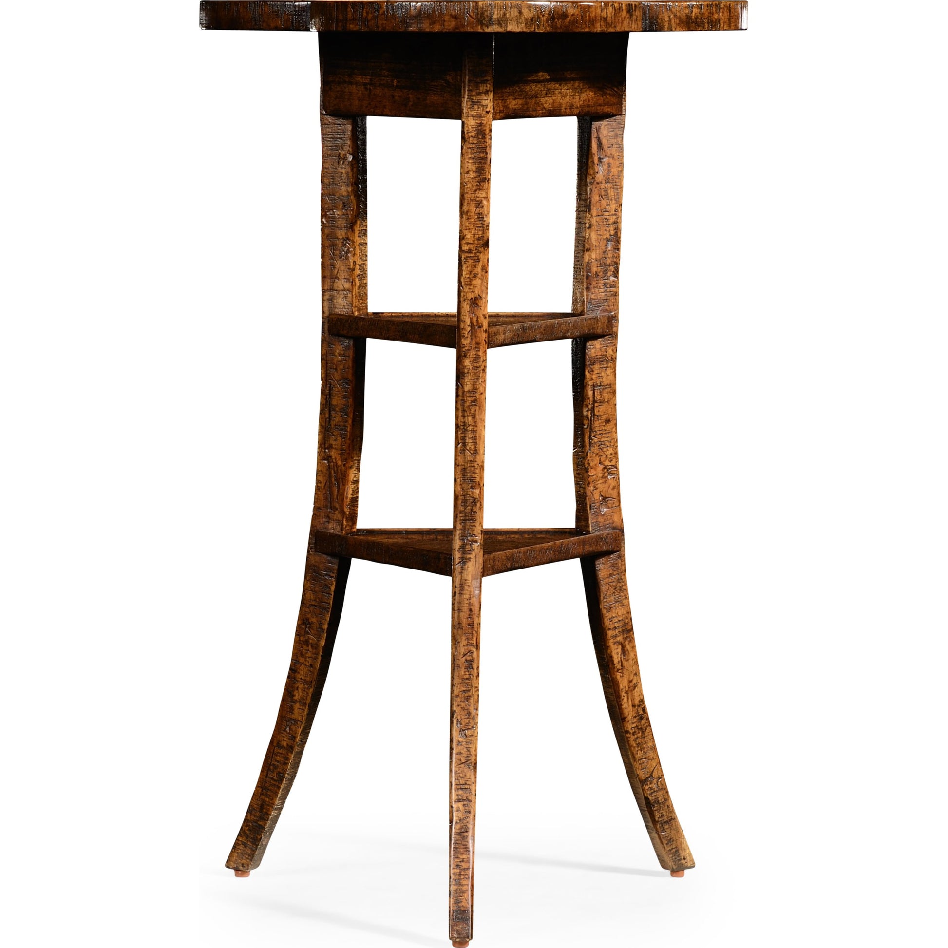 Casual Accents Country Walnut Trefoil Side Table by Jonathan Charles in brown and country farmhouse walnut. Made from acacia in a cottage & farmhouse style.