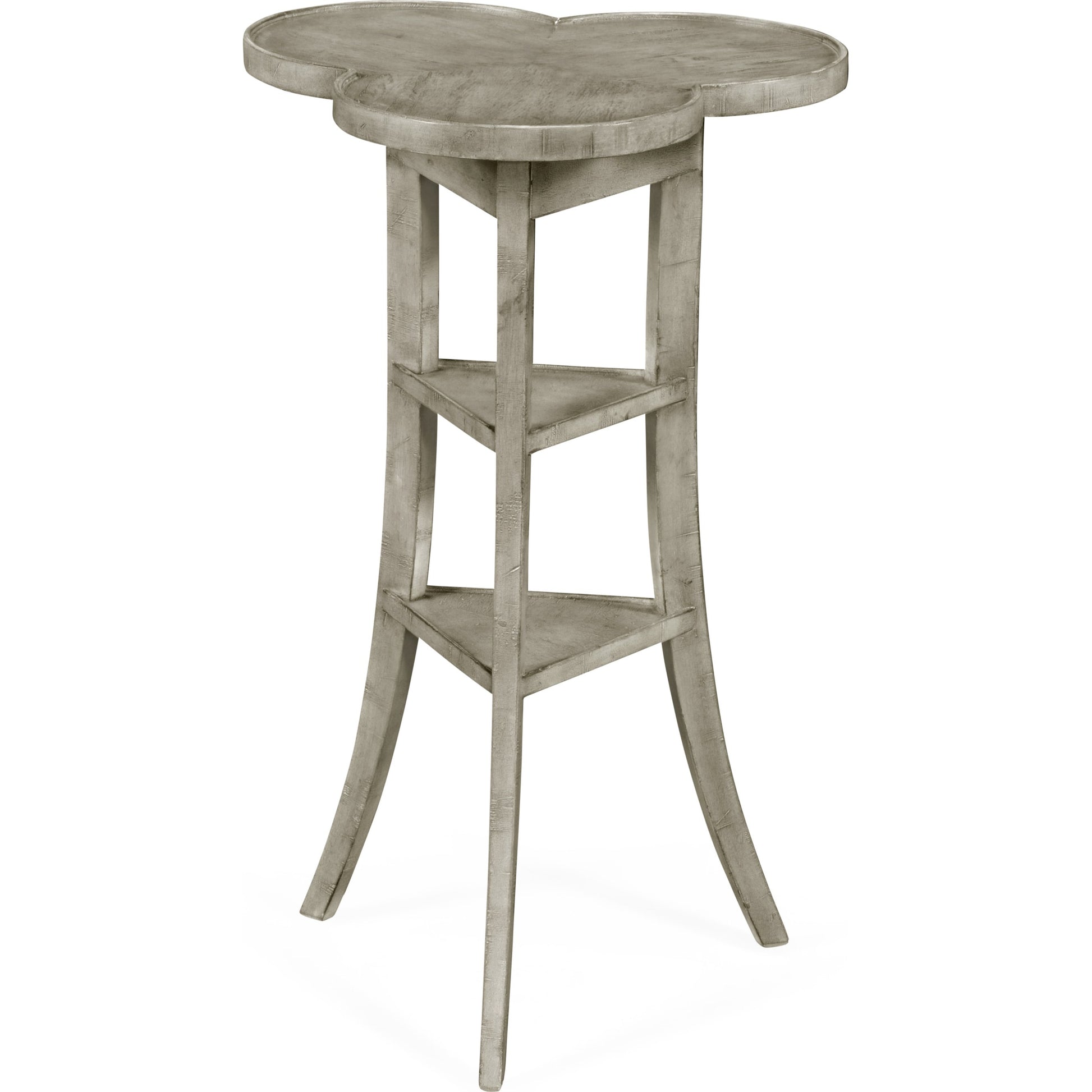 Casual Accents Country Walnut Trefoil Side Table by Jonathan Charles in brown and country farmhouse walnut. Made from acacia in a cottage & farmhouse style.