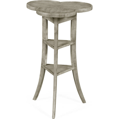 Casual Accents Country Walnut Trefoil Side Table by Jonathan Charles in brown and country farmhouse walnut. Made from acacia in a cottage & farmhouse style.