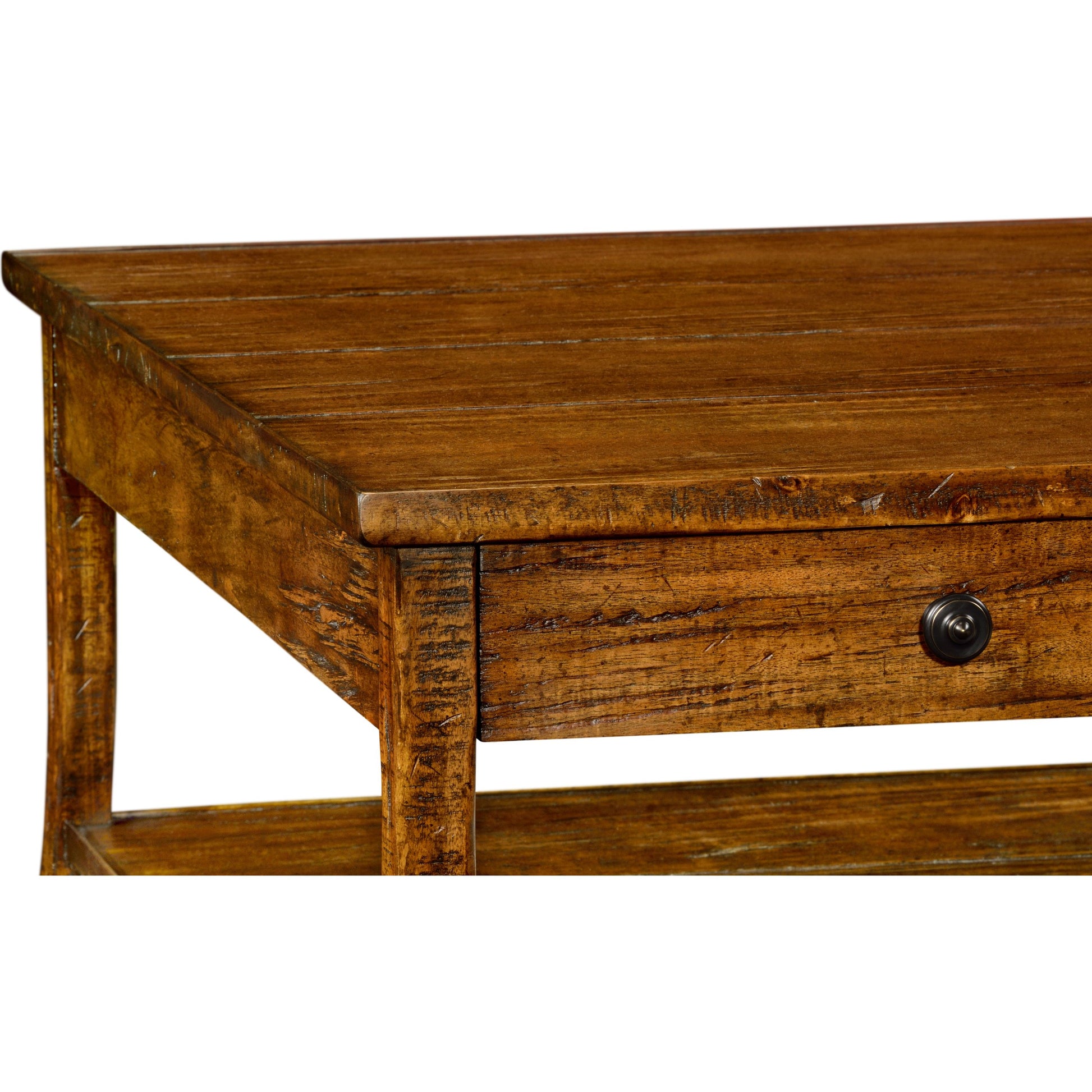 Casually Country Casually Country Coffee Table by Jonathan Charles in brown and country farmhouse walnut. Made from acacia in a rustic style.