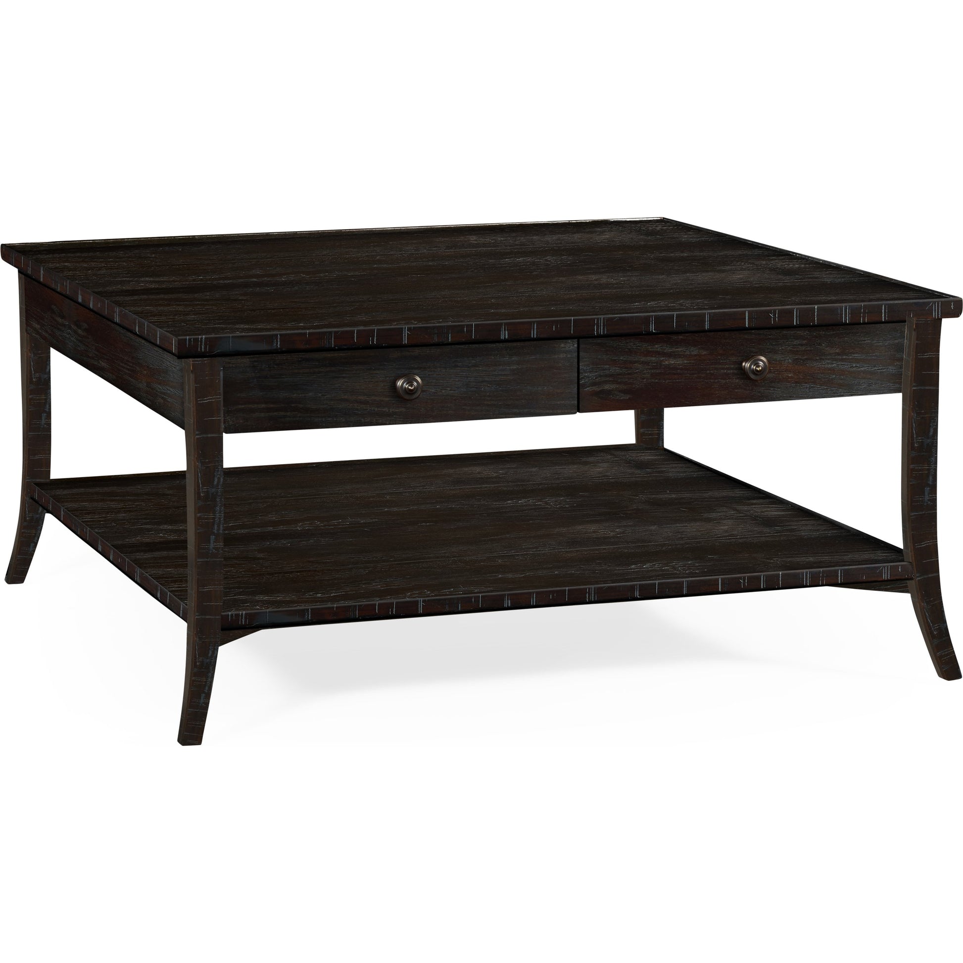 Casually Country Casually Country Coffee Table by Jonathan Charles in brown and country farmhouse walnut. Made from acacia in a rustic style.