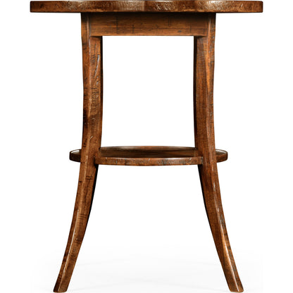 Casual Accents Country Walnut Quatrefoil Accent Table by Jonathan Charles. Made from acacia in a traditional style.