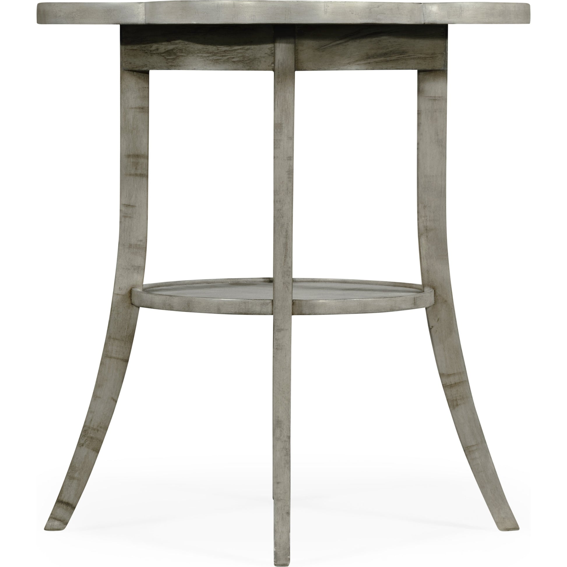 Casual Accents Country Walnut Quatrefoil Accent Table by Jonathan Charles. Made from acacia in a traditional style.