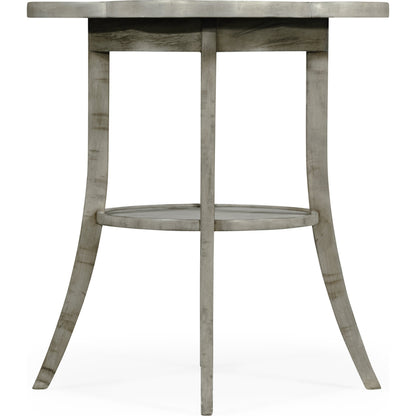 Casual Accents Country Walnut Quatrefoil Accent Table by Jonathan Charles. Made from acacia in a traditional style.