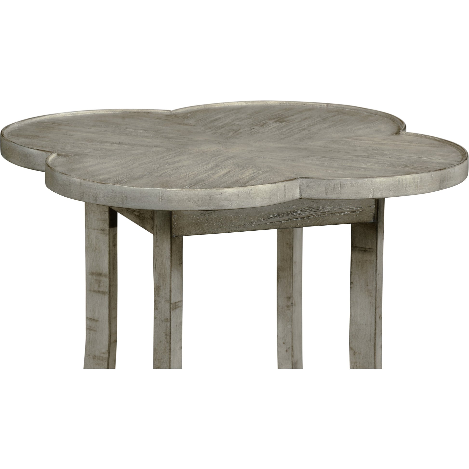 Casual Accents Country Walnut Quatrefoil Accent Table by Jonathan Charles. Made from acacia in a traditional style.