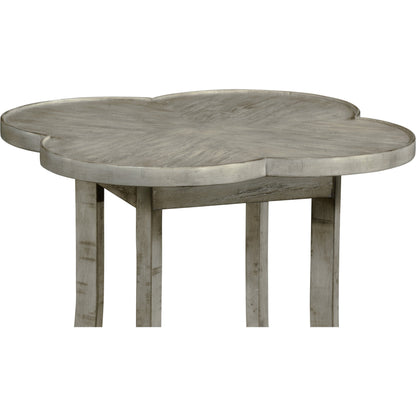 Casual Accents Country Walnut Quatrefoil Accent Table by Jonathan Charles. Made from acacia in a traditional style.