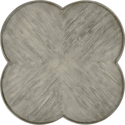 Casual Accents Country Walnut Quatrefoil Accent Table by Jonathan Charles. Made from acacia in a traditional style.