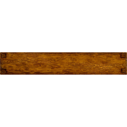 Casual Accents Country Walnut 4 Drawer Console Table by Jonathan Charles in brown and country farmhouse walnut. Made from acacia in a traditional style.