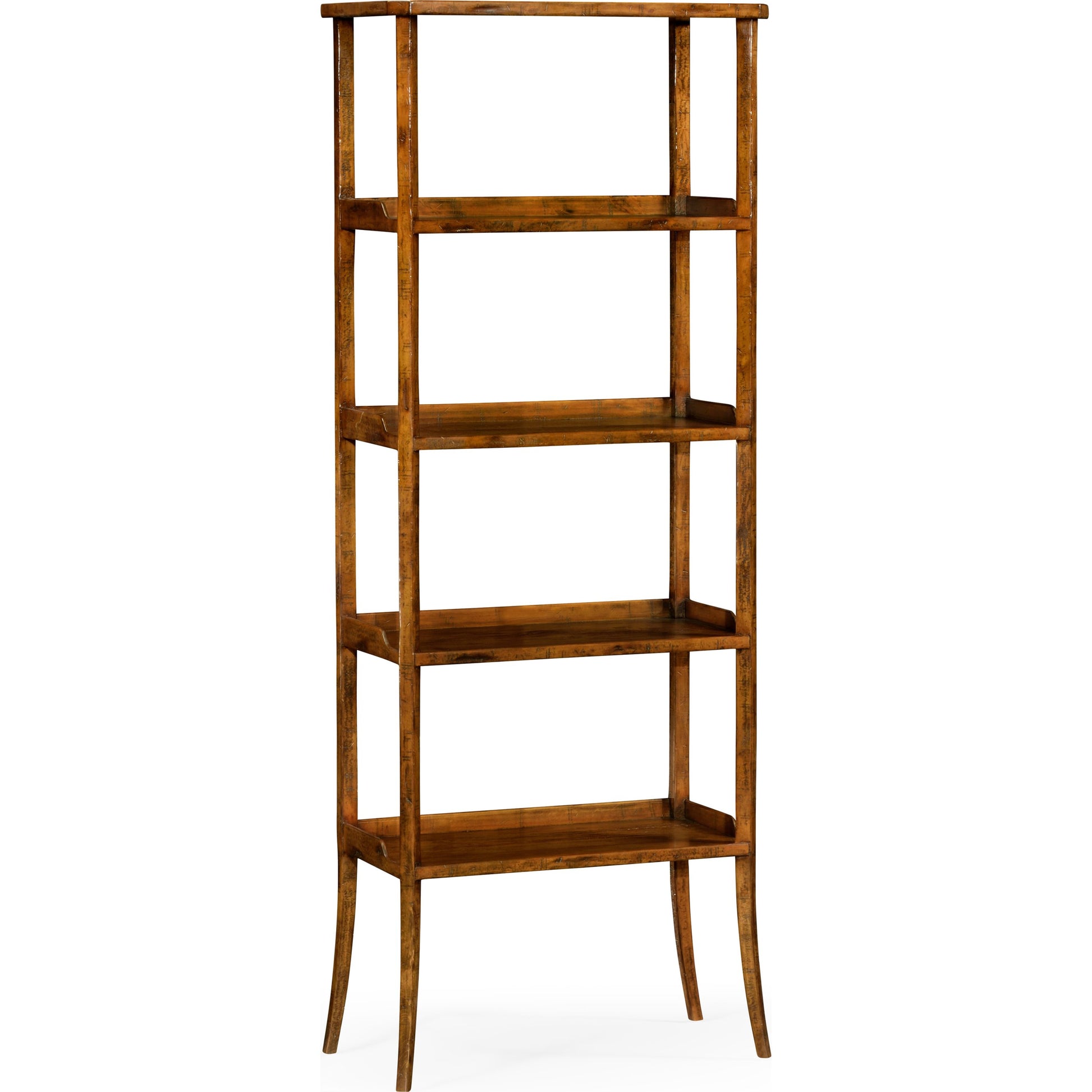 Casual Accents Country Walnut Etagere by Jonathan Charles in brown and country farmhouse walnut. Made from acacia in a traditional style.