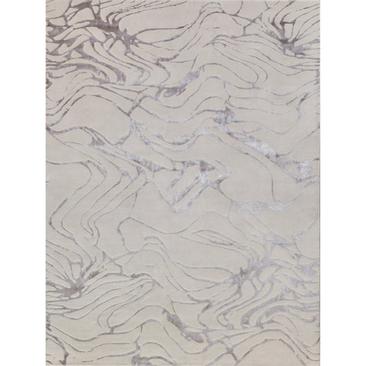 Aries 4911 Rug by Exquisite Rugs in silver. Made from wool, bamboo silk in a unique style.