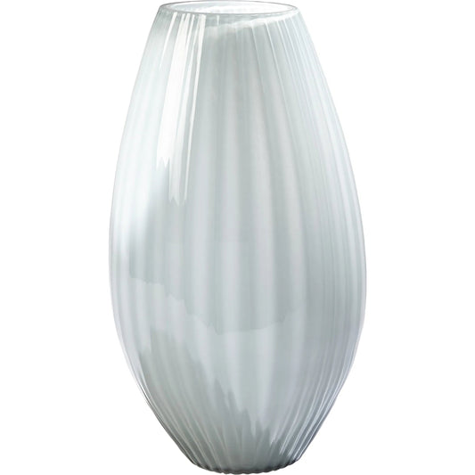 Cased Glass Stripe Vase by Global Views in blue. Made from unique in a modern style.
