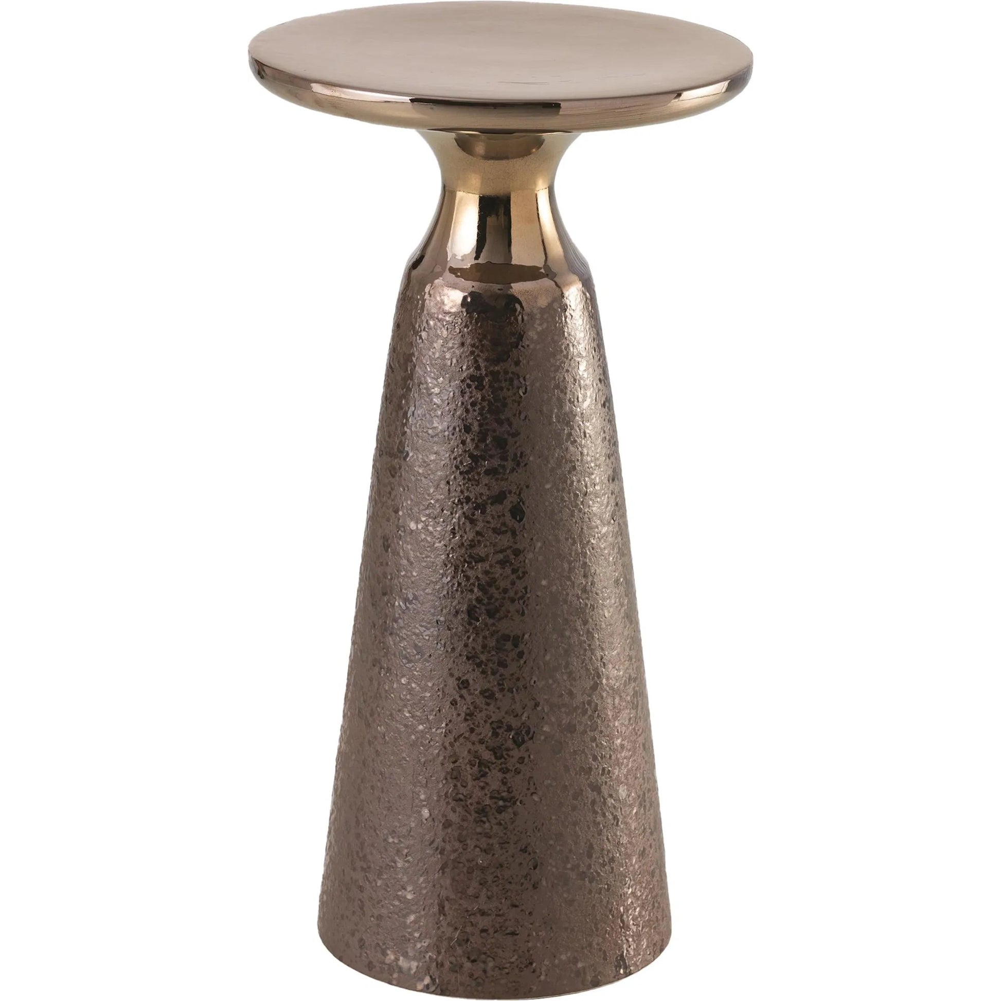 Meteor Taper Table by Global Views in bronze. Made from porcelain in a eclectic & global style.