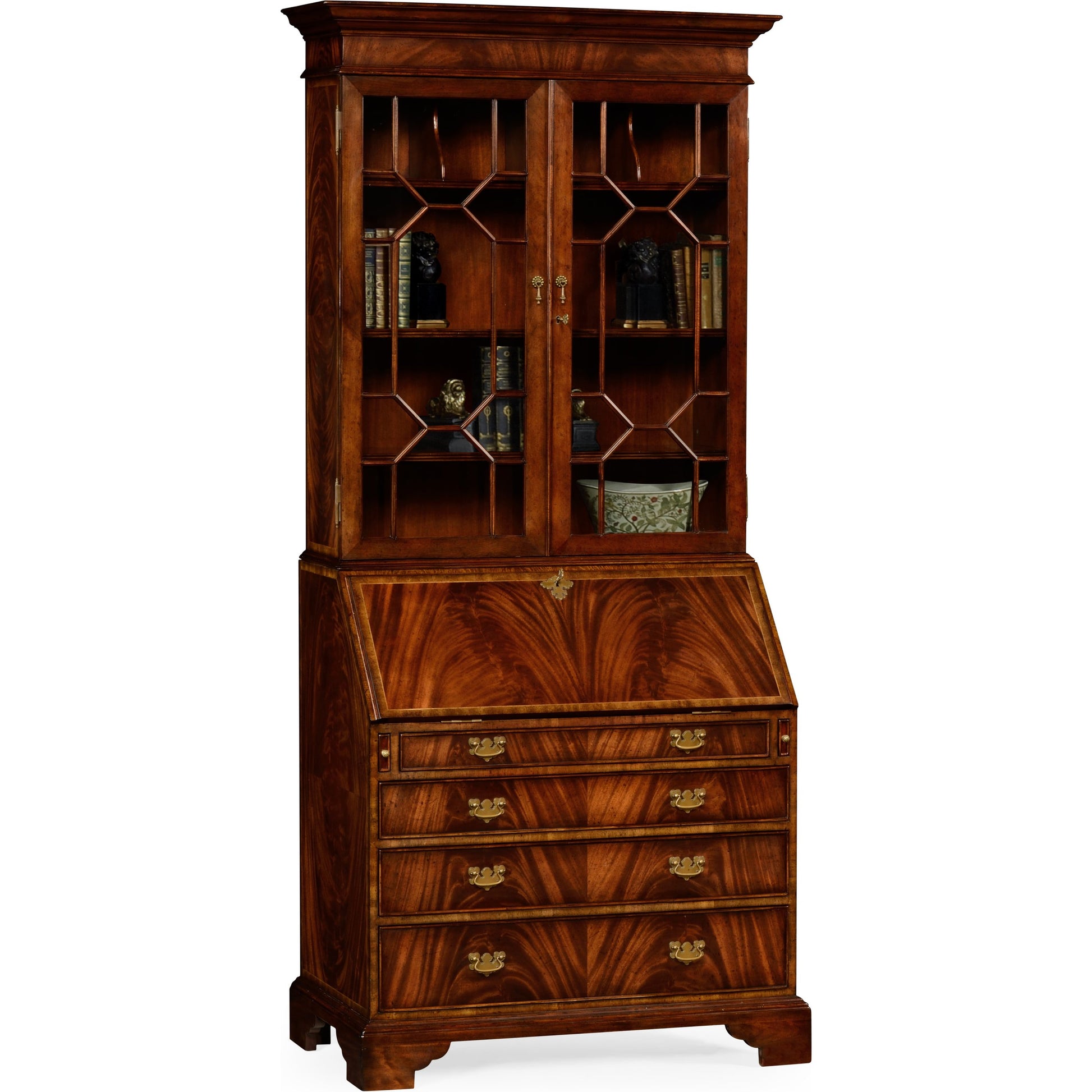 Buckingham Georgian Mahogany Secretary by Jonathan Charles. Made from unique in a cottage & farmhouse style.