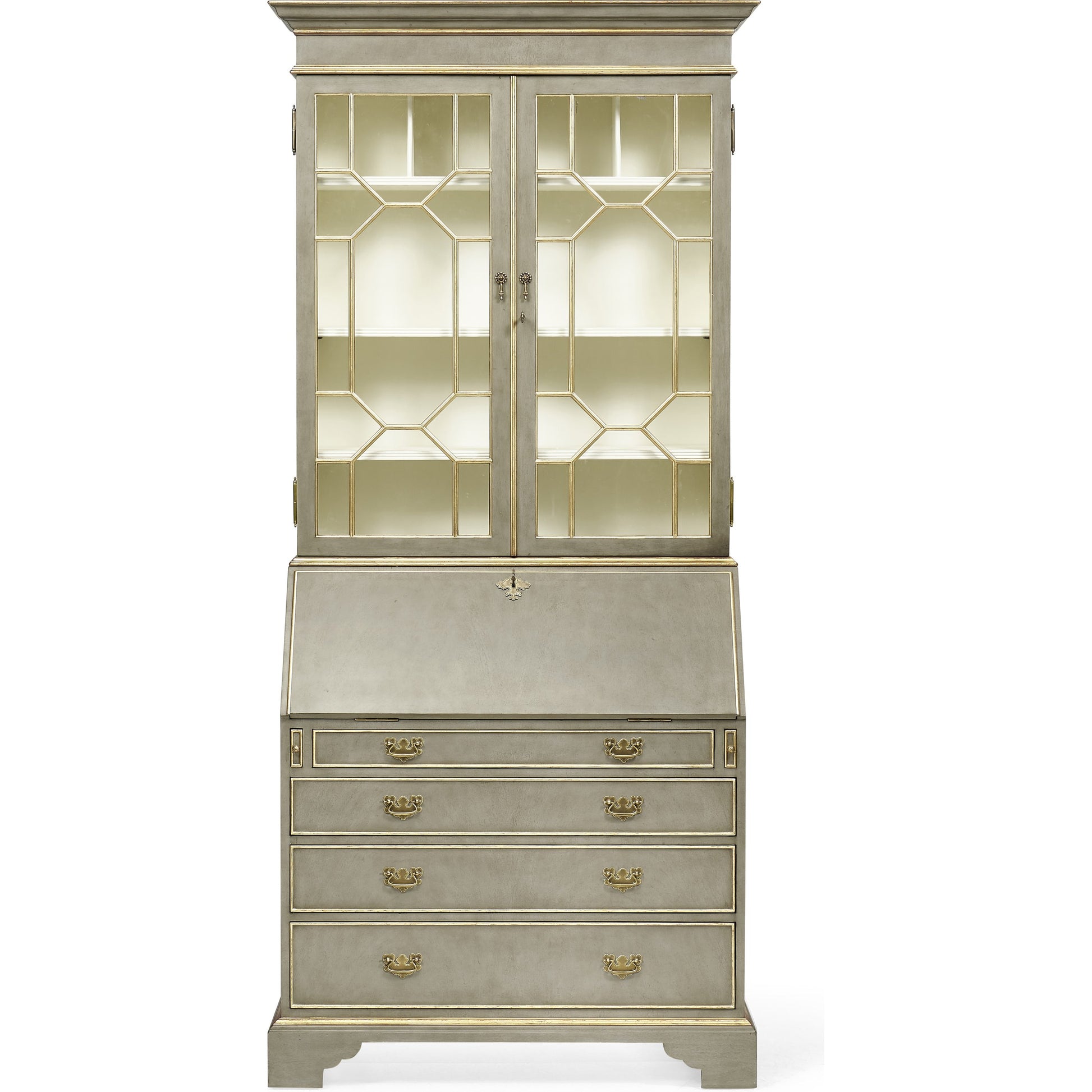 Buckingham Georgian Mahogany Secretary by Jonathan Charles. Made from unique in a cottage & farmhouse style.