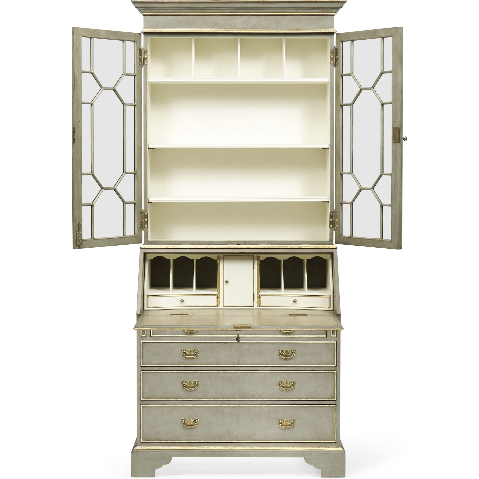 Buckingham Georgian Mahogany Secretary by Jonathan Charles. Made from unique in a cottage & farmhouse style.