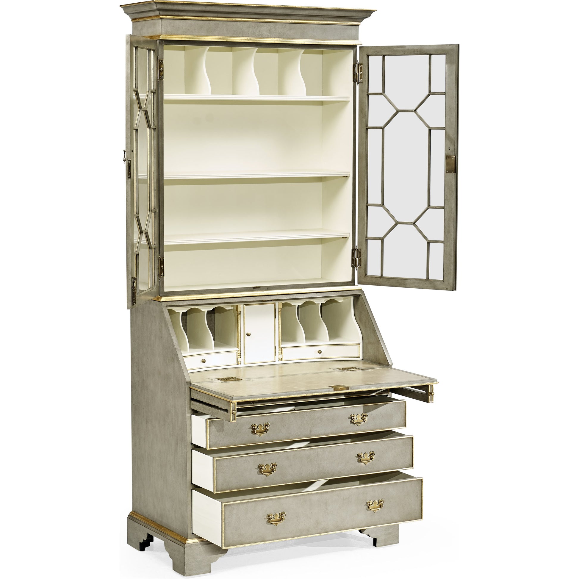 Buckingham Georgian Mahogany Secretary by Jonathan Charles. Made from unique in a cottage & farmhouse style.