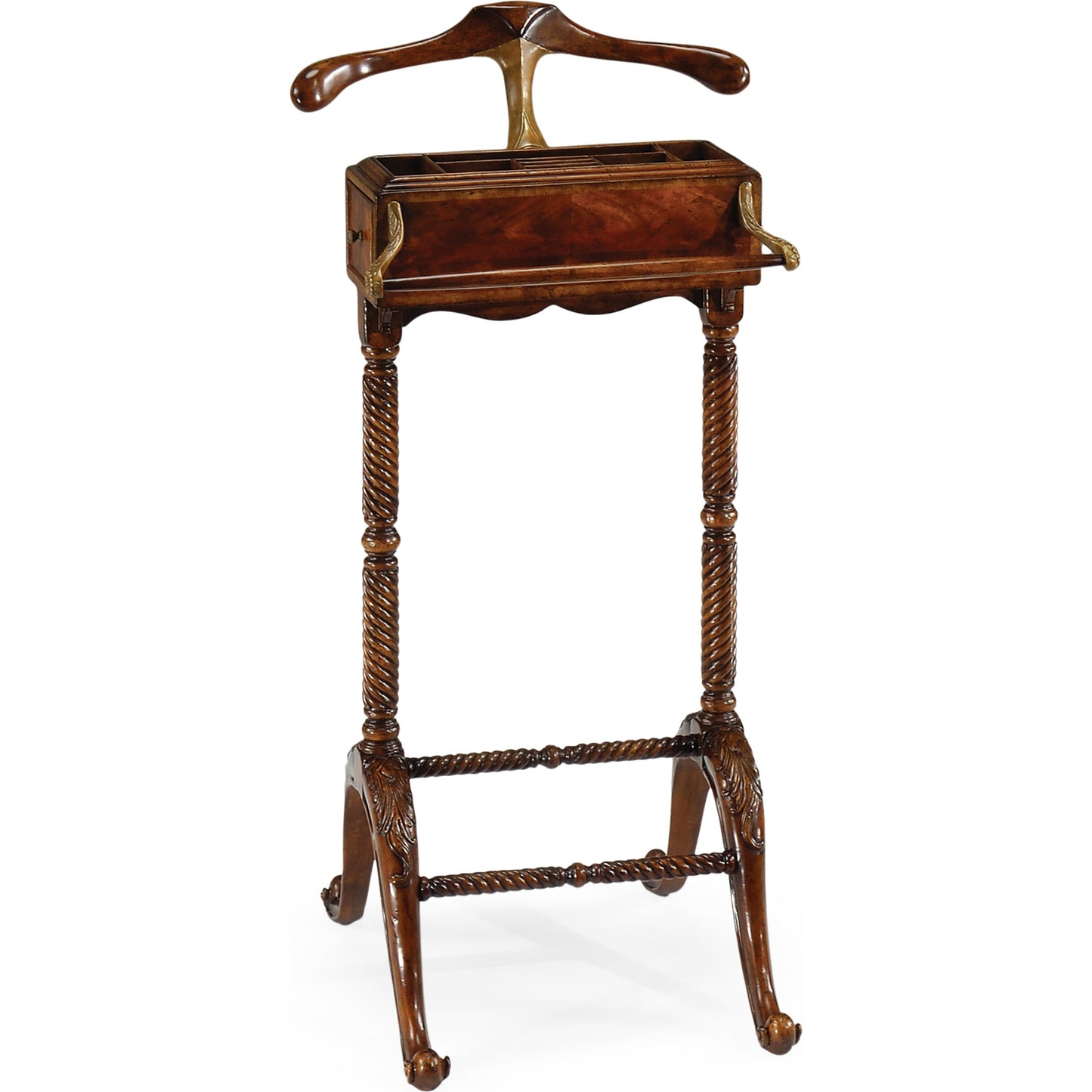 001 SR-846081 | Additional Silo | Buckingham Valet Stand by Jonathan Charles in medium antique mahogany. Made from acacia in a traditional style.