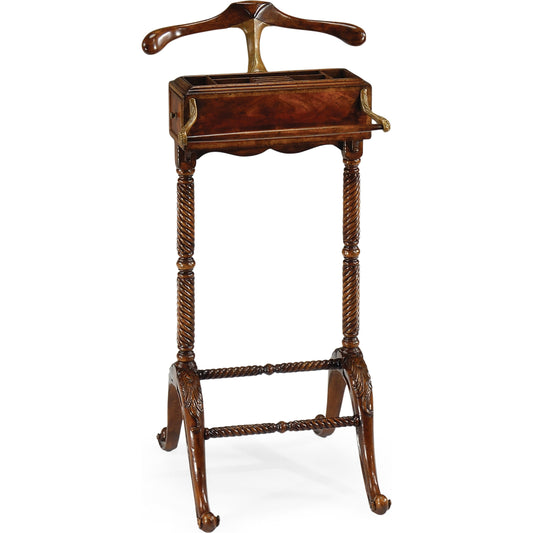 001 SR-846081 | Additional Silo | Buckingham Valet Stand by Jonathan Charles in medium antique mahogany. Made from acacia in a traditional style.
