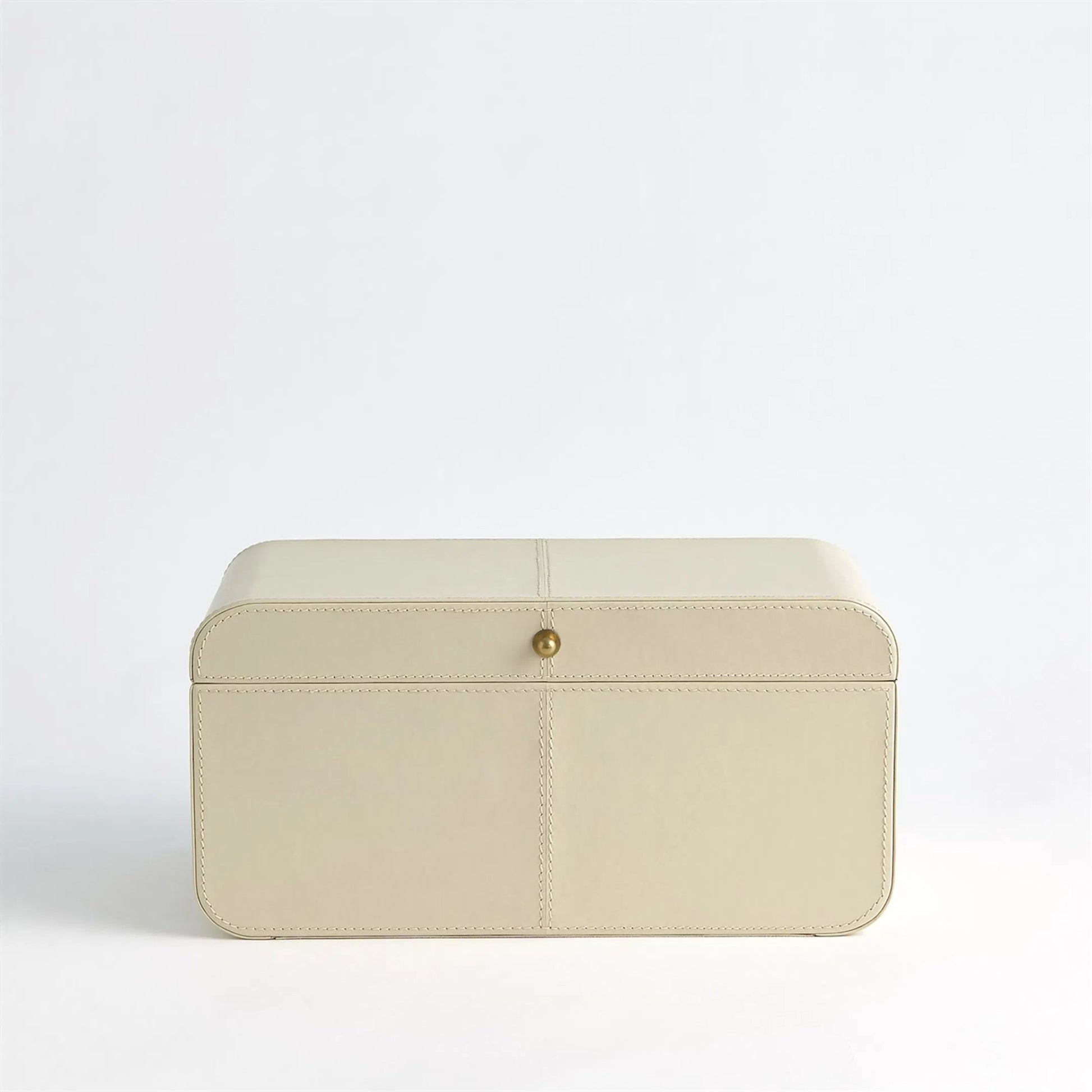 Curved Small Corner Box by Global Views in ivory. Made from unique in a transitional style.