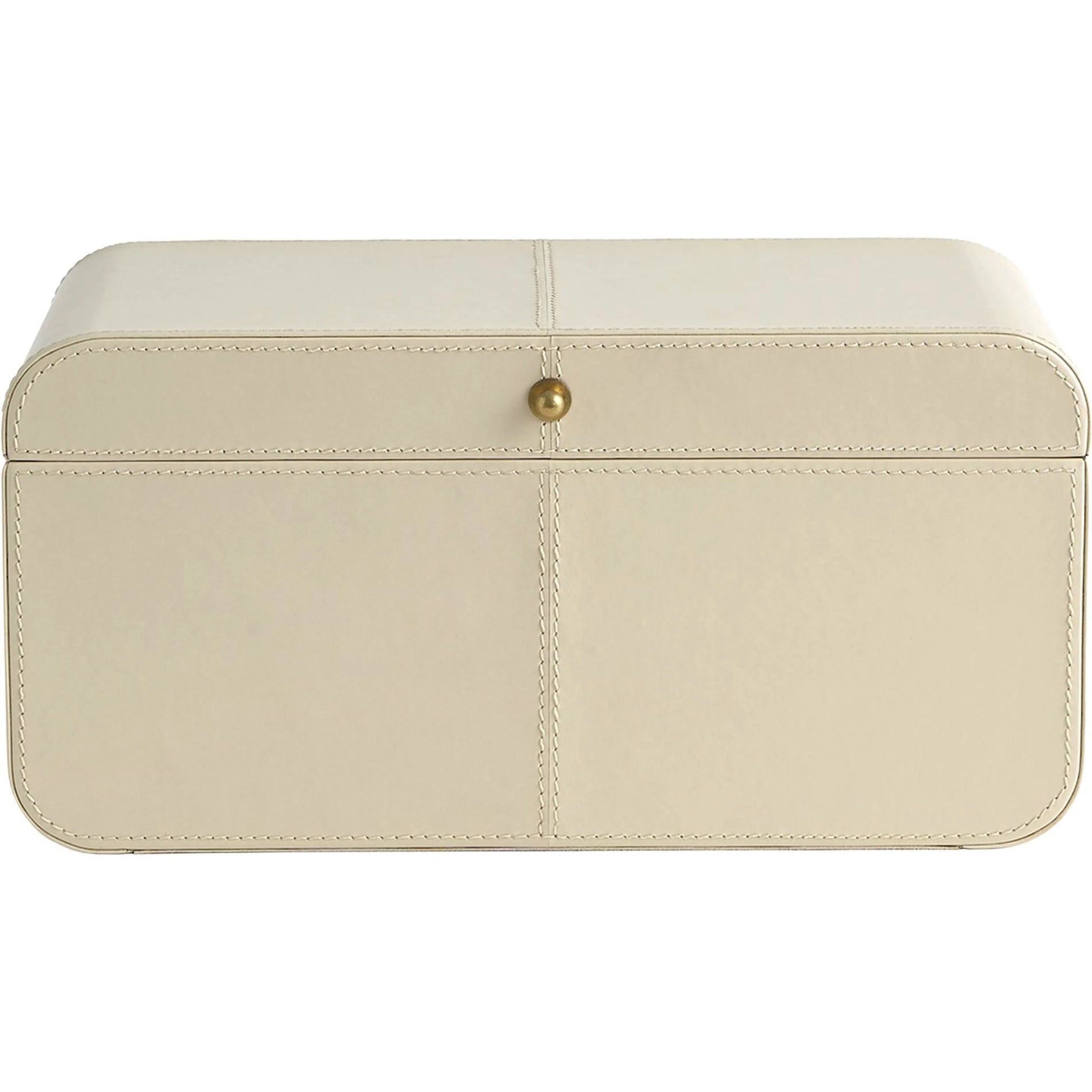 Curved Small Corner Box by Global Views in ivory. Made from unique in a transitional style.
