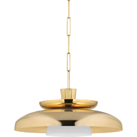 Ravenna Pendant by Corbett in vintage brass. Made from brass in a unique style.