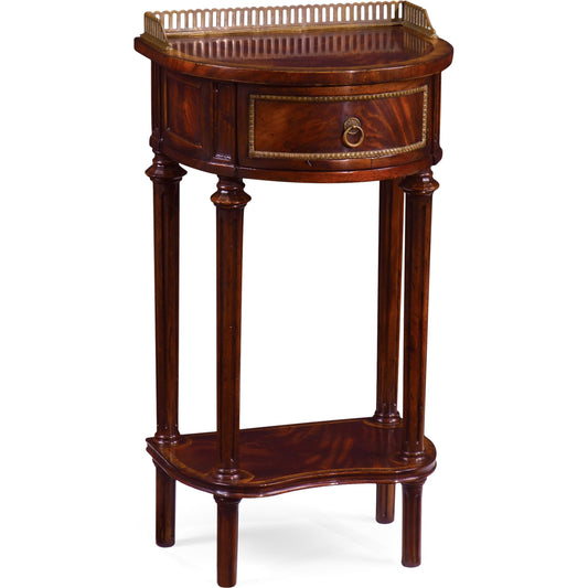 Buckingham Phone Table by Jonathan Charles in brown and medium antique mahogany. Made from mahogany in a traditional style.