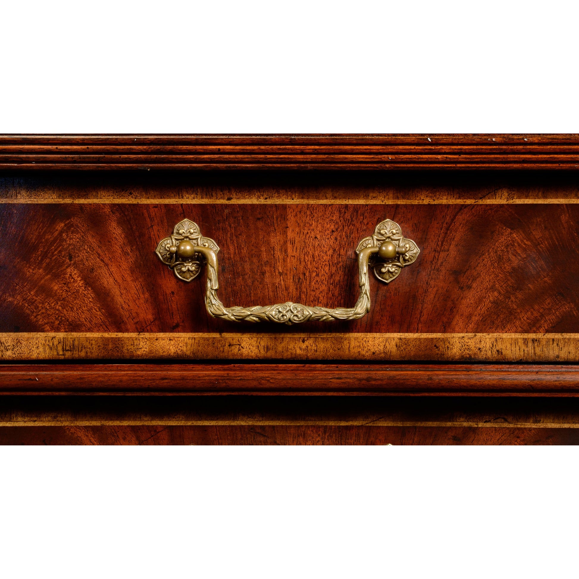 Buckingham Mahogany Chest of Drawers by Jonathan Charles in brown and medium antique mahogany. Made from acacia in a traditional style.