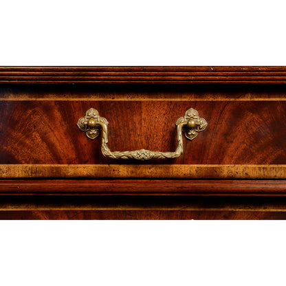 Buckingham Mahogany Chest of Drawers by Jonathan Charles in brown and medium antique mahogany. Made from acacia in a traditional style.