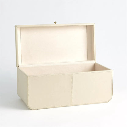 Curved Small Corner Box by Global Views in ivory. Made from unique in a transitional style.