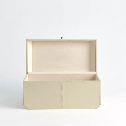 Curved Small Corner Box by Global Views in ivory. Made from unique in a transitional style.