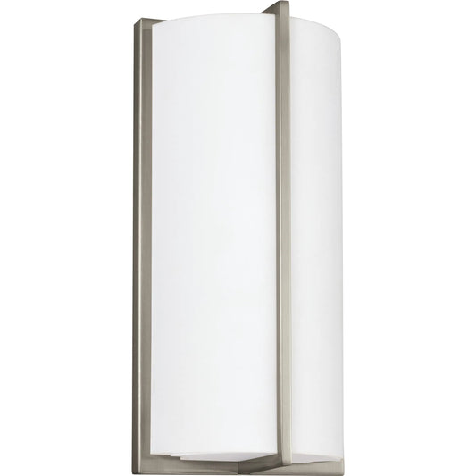 Faron LED Wall Sconce by Visual Comfort & Co. in brushed nickel. Made from steel in a unique style.