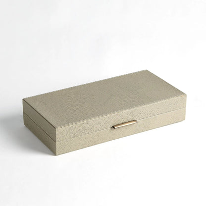 Alpen Box by Global Views. Made from mdf, leather, polyester suede in a transitional style.