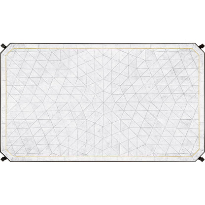 Luxe Cocktail Table by Jonathan Charles in gold and gilded iron. Made from iron in a modern style.