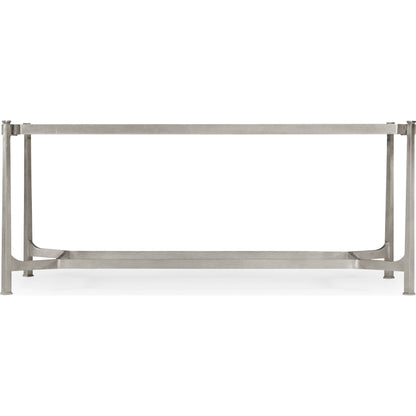 Luxe Cocktail Table by Jonathan Charles in gold and gilded iron. Made from iron in a modern style.