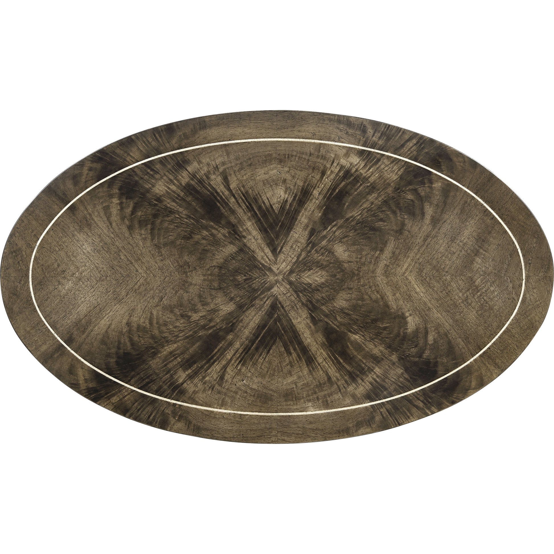 Sherwood Oak Mahogany Oval Lamp Table by Jonathan Charles in brown and light antique mahogany. Made from acacia in a traditional style.