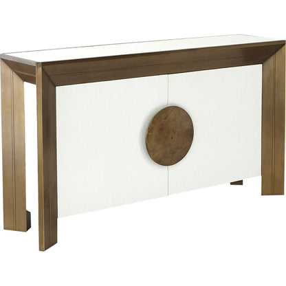 Framed Console by Global Views. Made from aluminum, wood, resin in a modern style.