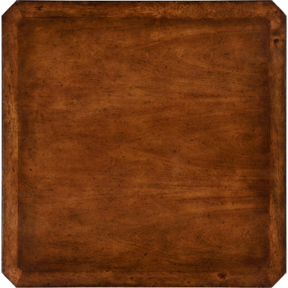 Casual Accents Victorian Style Walnut Side Table by Jonathan Charles in brown and medium walnut. Made from acacia in a traditional style.