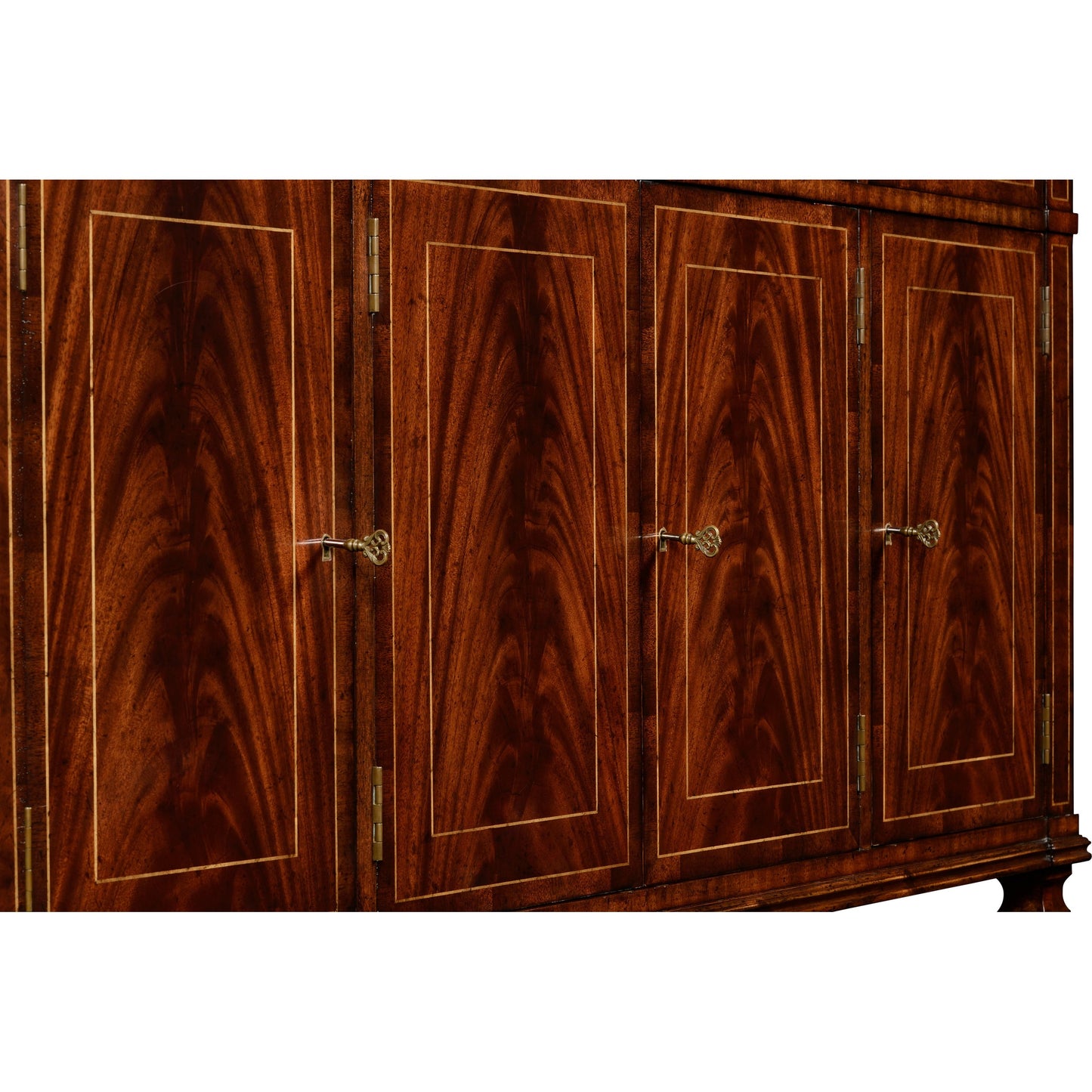 004 SR-846112 | Additional Silo | Buckingham Regency Style Mahogany Credenza by Jonathan Charles in brown and medium antique mahogany. Made from acacia in a traditional style.