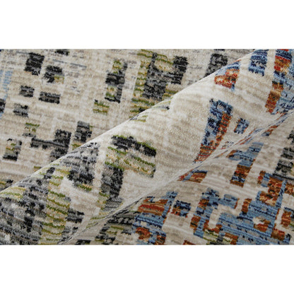 Sonora Rug - SNR39NVF by Feizy in ivory, green, blue. Made from polypropylene, polyester, viscose in a unique style.